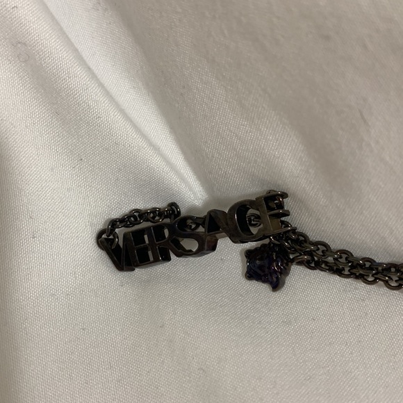 VERSACE BLACK LOGO BRACELET - Picture 3 of 4